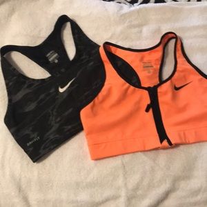 Lot of TWO NIKE sports bras